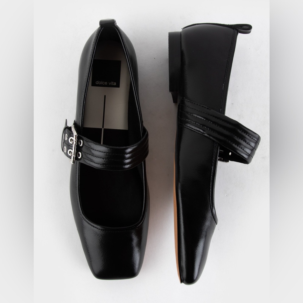 Dolce Vita Arora Ballet Mary Jane Patent Flats Sandals - Picture 6 of 15